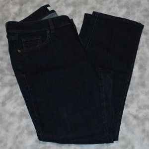 Loft Dark Wash Curvy Straight Jeans  - Size 12P - Used, Like New